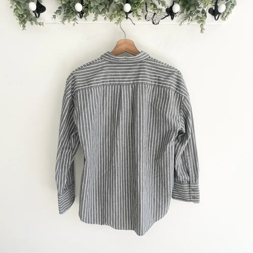 Madewell flannel ex boyfriend brushed cotton button down Shirt Sz S hh5056 - Picture 2 of 5